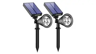 Waterproof 4 LED Solar Spotlight Adjustable Wall Light 2021