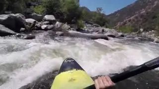 Kayaking North Fork of Kings River from Dinkey Creek to Confluence with Kings in CA