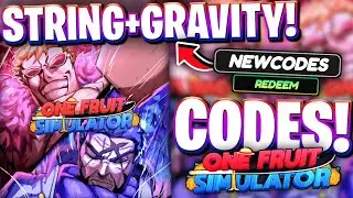 *GRAVITY + STRING* ALL GRAVITY & STRING UPDATE CODES FOR ONE FRUIT! ROBLOX ONE FRUIT SIMULATOR CODES
