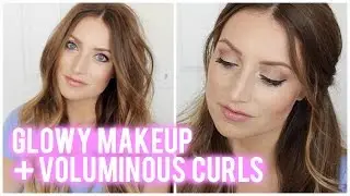 Prom Tutorial: Glowy Makeup + Voluminous Curls | vlogwithkendra