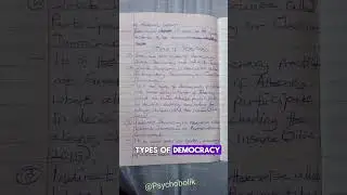 TYPES OF DEMOCRACY (INTRODUCTION TO POLITICAL SCIENCE [PSC 101])