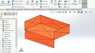 #Cross break in solidworks cross break in sheet metal solidworks Edge flange with cross break#