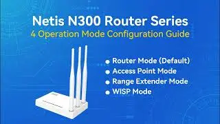 How to Configure Netis N300 Router | Router Mode, Repeater Mode & WISP Setup Tutorial