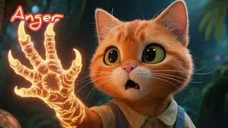 Мяо и малыш-динозавр #факты#мило# #анимация #кот