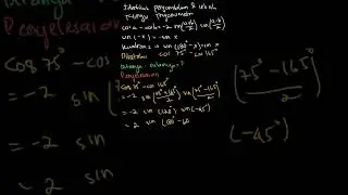 Nilai dari cos 7,5&deg;- cos 165&deg; adalah&hellip;.   a... | PR Matematika U | Kelas 11 | 1 | Matematika