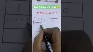 Quick Division Method #maths #shorts