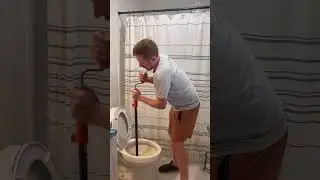 Plunger can&rsquo;t fix it? Use The Toilet Auger #Toilet #ToiletAuger Clogged #diy #howto #plunger #auger