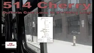 Discontinued: 514 Cherry - TTC 1977-1981 UTDC CLRV 4166 (Dufferin Gate Loop to Distillery Loop)