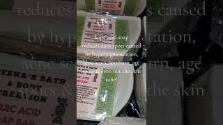 my handmade kojic acid soap bars Facebook @bath & body creation