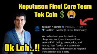 Akhirnya🤲Keputusan Final Untuk Pioner TokCoin😭💲🚀