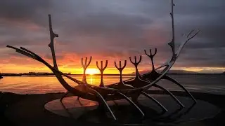 Reykjavik Рейкьявик Sun  Voyager закат докафильм
