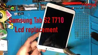 Samsung T710 Tab S2 ,how to disassembly, original service pack GH97 18966C lcd replacement
