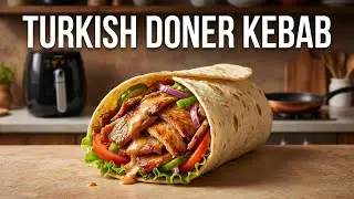 Turkish Doner Kebab Recipe Ghar Pe! Airfryer & Fry Pan Mein Super Easy 😱| Nurej Home