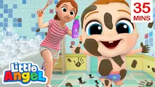 It&rsquo;s Bath Time Baby John! | Bath Song | Little Angel Kids Songs & Nursery Rhymes