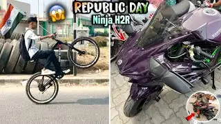 Republic Day in Anand Gallops Ninja H2😱Ninja H2r Public Reaction in india?