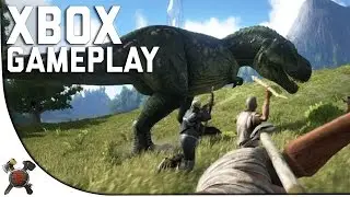 ГЕЙМПЛЕЙ ARK CONSOLE XBOX ONE &mdash; геймплей Ark Survival Evolved Xbox One Edition (часть 1)