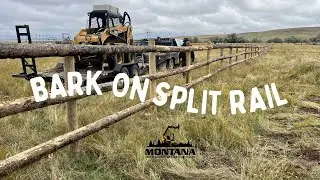 Molt Montana : Building Rustic Bark-On Split Rail Fence with Montana Ranch and Land Improvement Serv