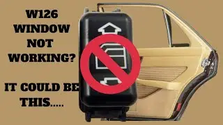 This cheap plastic part could be why your W126 window won't open...