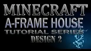 Minecraft A-Frame House Tutorial (Series Design 2) with SCHEMATICS