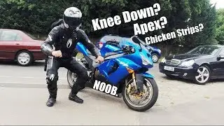 NOOB Tries to Improve Cornering Abilities on a Motorcycle | TIPS