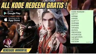 All Kode Redeem Gratis! Hadiah Menarik, 13 Redeem Code - Renegade Immortal Gameplay