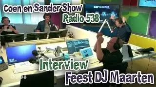 Interview Feest DJ Maarten Bij De Coen en Sander Show op Radio 538 2016-10-11