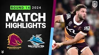 NRL Highlights | NRL 2024 | Broncos v Sharks | Match Highlights