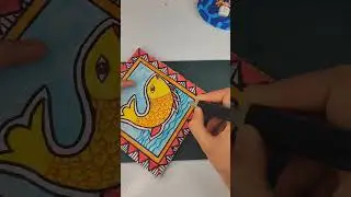 Bihar's famous Madhubani art forms 🎀🤩 #bihar #chathpuja #diyshort