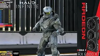 Halo Infinite (Beta) Training Mode Ultra Settings 4K | RX 6900 XT | Ryzen 7 5800X