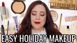 HOW TO EASY HOLIDAY MAKEUP 2020! GOLD EYES & RED LIPS