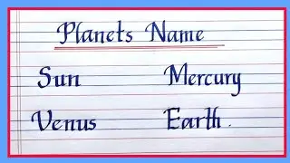 Planets name in english | Planets name #planetsname
