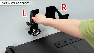 INSTALLATION-Keyboard Tray Under Desk Large C-Clamp (DSF4)