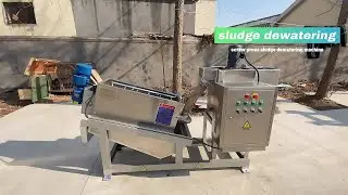Automatic Industrial Sludge Dewatering Equipment Screw Press Machine for Wastewater Treatment Plant