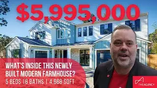 Touring a $5,995,000 Newly Built Modern Farmhouse listing in Brentwood, California - Video Tour