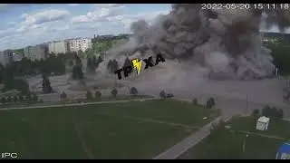 Missile strike in the city of Lozova, Kharkiv region.