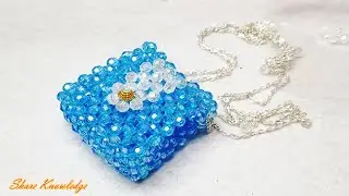 Share Knowledge- Steps to making mini crystal bead bags #bag #trending#bag #trending