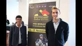 STUTTGART GERMAN MASTERS - Pressetermin mit Christa Jung und Richard Vogel am 21.10.2019