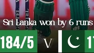 Sri Lanka win the match and qualify to TRI series finale