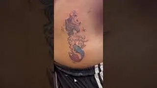 Mermaid tattoo  done by @Awara_tattoo_artist #art  #remix #tattoo #tattoowriters #tattoodesigns