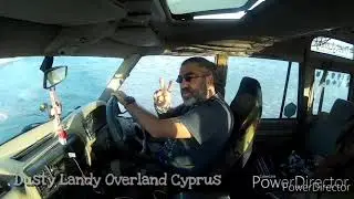 Short Clips - Driving over the Sea 😂 (by the waves) #DustyLandy #Overland #Cyprus
