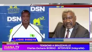 INTERVIEW. Charles Zacharie Bowao r&eacute;pond au gouvernement sur les tensions &agrave; Brazzaville
