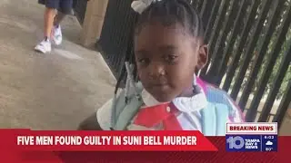 Jury delivers verdict for 5 men on trial for murder of 4-year-old Tampa girl