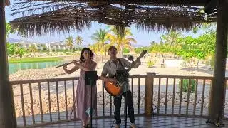Live Acoustic Duo by the Sea 🌅 | Sunset Music Session ft. Cansu 🎙️🎸🪈