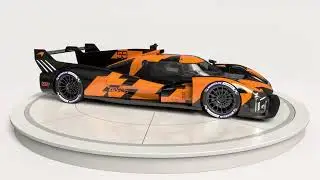 McLaren WEC 2027 LMDh PreSeason Hypercar Race Car PBR 3D model