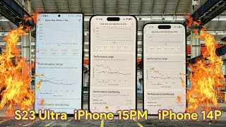 S23 Ultra vs iPhone 15 Pro Max vs iPhone 14 Pro: Heavy Gaming Stress Test!
