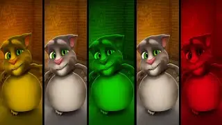 MY Talking Tom -- POCOYO Colors Effects Learning -- Cartoons Fails multiple Acting Gameplay 