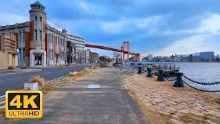 Less-Known Kitakyushu | Walking Beneath Wakato Bridge in Wakamatsu [4K]