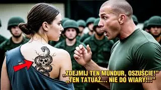 Wyśmiewali ją na obozie — aż dowódca zbladł, widząc tatuaż na jej plecach