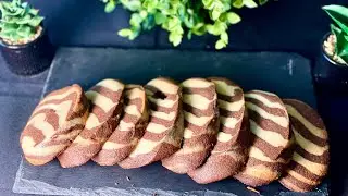 Köstliche😍 Zebra 🦓 rezept-Teekekse/Delicious Zebra tea cookies 🤩