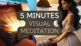 5 Minutes Beach Visual Meditation Discover the Treasure Within - Guided Mindfulness Journey